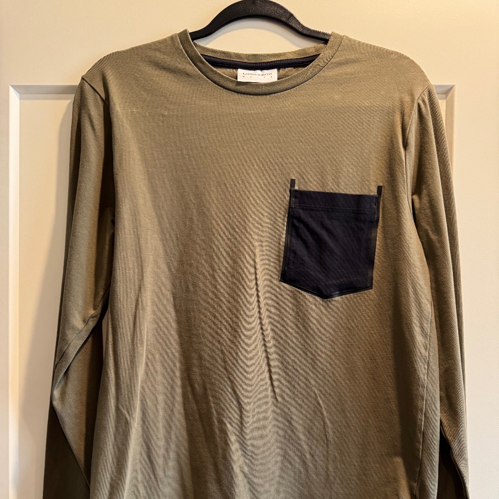 Lindbergh White Label Tech Long Sleeve Shirt Medium w/ Pocket